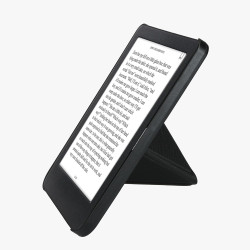 kwmobile Étui Compatible avec Kobo Clara BW/Colour Coque - Étui à Rabat magnétique Tablette eReader Similicuir - Noir
