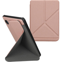kwmobile Étui Compatible avec Kobo Clara BW/Colour Coque - Étui à Rabat magnétique Tablette eReader Similicuir - Or Rose