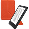 Kwmobile étui compatible avec kobo clara bw/colour coque - étui à rabat magnétique tablette ereader similicuir - orange fruitée