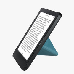 kwmobile Étui Compatible avec Kobo Clara BW/Colour Coque - Étui à Rabat magnétique Tablette eReader Similicuir - pétrole