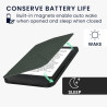 kwmobile Étui Compatible avec Kobo Clara BW/Colour Coque - Étui à Rabat magnétique Tablette eReader Similicuir - Vert foncé