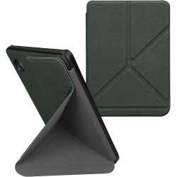 kwmobile Étui Compatible avec Kobo Clara BW/Colour Coque - Étui à Rabat magnétique Tablette eReader Similicuir - Vert foncé