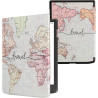 kwmobile Étui Compatible avec Pocketbook InkPad 4 / Color 3 / Color 2 Coque - Étui à Rabat magnétique Tablette eReader Similicui