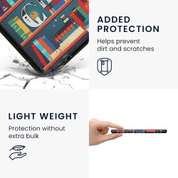kwmobile Étui Compatible avec Pocketbook InkPad 4 / Color 3 / Color 2 Coque - Étui à Rabat magnétique Tablette eReader Similicui