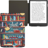 kwmobile Étui Compatible avec Pocketbook InkPad 4 / Color 3 / Color 2 Coque - Étui à Rabat magnétique Tablette eReader Similicui