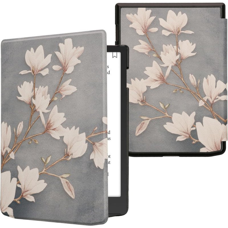 kwmobile Étui Compatible avec Pocketbook InkPad 4 / Color 3 / Color 2 Coque - Étui à Rabat magnétique Tablette eReader Similicui