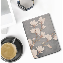 kwmobile Étui Compatible avec Pocketbook InkPad 4 / Color 3 / Color 2 Coque - Étui à Rabat magnétique Tablette eReader Similicui