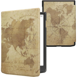 kwmobile Étui Compatible avec Pocketbook InkPad 4 / Color 3 / Color 2 Coque - Étui à Rabat magnétique Tablette eReader Similicui