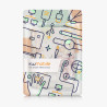 kwmobile Étui Compatible avec Kobo Clara BW/Colour Coque - Étui à Rabat magnétique Tablette eReader Similicuir - Noir-Multicolor