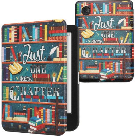 kwmobile Étui Compatible avec Kobo Clara BW/Colour Coque - Étui à Rabat magnétique Tablette eReader Similicuir - Multicolore