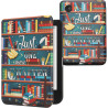 kwmobile Étui Compatible avec Kobo Clara BW/Colour Coque - Étui à Rabat magnétique Tablette eReader Similicuir - Multicolore
