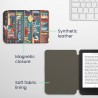 kwmobile Étui Compatible avec Kobo Clara BW/Colour Coque - Étui à Rabat magnétique Tablette eReader Similicuir - Multicolore