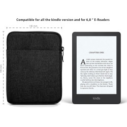 Mygadget pochette nylon pour tablette jusqu'à 6,8 pouces - protection pour 18 x 13,5 cm - ex. kindle paperblanc 11e génération -