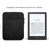 Mygadget pochette nylon pour tablette jusqu'à 6,8 pouces - protection pour 18 x 13,5 cm - ex. kindle paperblanc 11e génération -