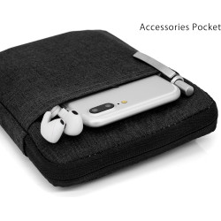 Mygadget pochette nylon pour tablette jusqu'à 6,8 pouces - protection pour 18 x 13,5 cm - ex. kindle paperblanc 11e génération -
