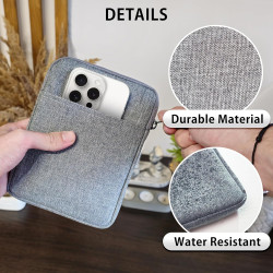 Mygadget pochette nylon pour tablette jusqu'à 6,8 pouces - protection pour 18 x 13,5 cm - ex. kindle paperblanc 11e génération -