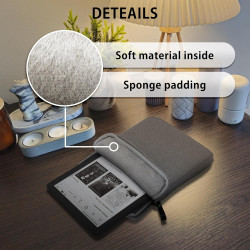 Mygadget pochette nylon pour tablette jusqu'à 6,8 pouces - protection pour 18 x 13,5 cm - ex. kindle paperblanc 11e génération -