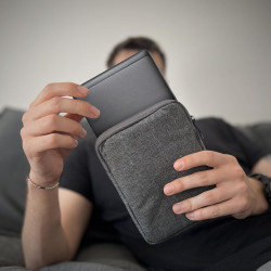 Mygadget pochette nylon pour tablette jusqu'à 6,8 pouces - protection pour 18 x 13,5 cm - ex. kindle paperblanc 11e génération -