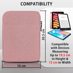 Mygadget pochette nylon pour tablette jusqu'à 6,8 pouces - protection pour 18 x 13,5 cm - ex. kindle paperblanc 11e génération -