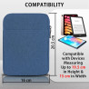 Mygadget pochette nylon pour tablette jusqu'à 6,8 pouces - protection pour 18 x 13,5 cm - ex. kindle paperblanc 11e génération -