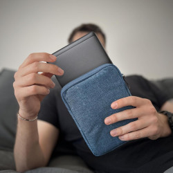 Mygadget pochette nylon pour tablette jusqu'à 6,8 pouces - protection pour 18 x 13,5 cm - ex. kindle paperblanc 11e génération -