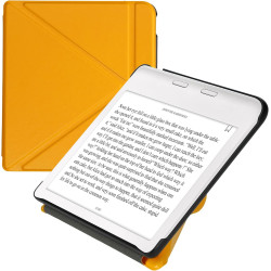 kwmobile Étui Compatible avec Kobo Libra Colour Coque - Étui à Rabat magnétique Tablette eReader Similicuir - Jaune radieux
