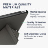kwmobile Étui Compatible avec Kobo Libra Colour Coque - Étui à Rabat magnétique Tablette eReader Similicuir - Anthracite