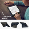 kwmobile Étui Compatible avec Kobo Libra Colour Coque - Étui à Rabat magnétique Tablette eReader Similicuir - Bleu foncé