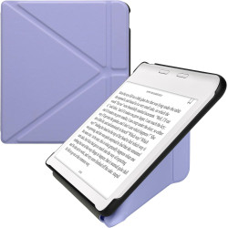 kwmobile Étui Compatible avec Kobo Libra Colour Coque - Étui à Rabat magnétique Tablette eReader Similicuir - Lavande