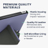 kwmobile Étui Compatible avec Kobo Libra Colour Coque - Étui à Rabat magnétique Tablette eReader Similicuir - Lavande