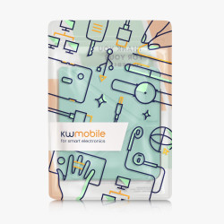 kwmobile Étui Compatible avec Kobo Libra Colour Coque - Étui à Rabat magnétique Tablette eReader Similicuir - Menthe glaciale