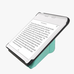 kwmobile Étui Compatible avec Kobo Libra Colour Coque - Étui à Rabat magnétique Tablette eReader Similicuir - Menthe glaciale
