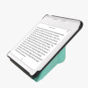kwmobile Étui Compatible avec Kobo Libra Colour Coque - Étui à Rabat magnétique Tablette eReader Similicuir - Menthe glaciale