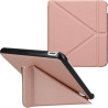 kwmobile Étui Compatible avec Kobo Libra Colour Coque - Étui à Rabat magnétique Tablette eReader Similicuir - Or Rose
