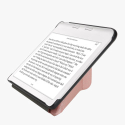 kwmobile Étui Compatible avec Kobo Libra Colour Coque - Étui à Rabat magnétique Tablette eReader Similicuir - Or Rose