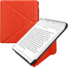 Kwmobile étui compatible avec kobo libra colour coque - étui à rabat magnétique tablette ereader similicuir - orange
