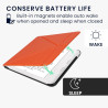 Kwmobile étui compatible avec kobo libra colour coque - étui à rabat magnétique tablette ereader similicuir - orange fruitée