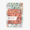 Kwmobile étui compatible avec kobo libra colour coque - étui à rabat magnétique tablette ereader similicuir - orange fruitée