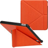 Kwmobile étui compatible avec kobo libra colour coque - étui à rabat magnétique tablette ereader similicuir - orange fruitée