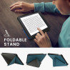 kwmobile Étui Compatible avec Kobo Libra Colour Coque - Étui à Rabat magnétique Tablette eReader Similicuir - pétrole