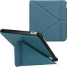 kwmobile Étui Compatible avec Kobo Libra Colour Coque - Étui à Rabat magnétique Tablette eReader Similicuir - pétrole
