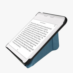kwmobile Étui Compatible avec Kobo Libra Colour Coque - Étui à Rabat magnétique Tablette eReader Similicuir - pétrole