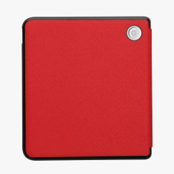 kwmobile Étui Compatible avec Kobo Libra Colour Coque - Étui à Rabat magnétique Tablette eReader Similicuir - Rouge foncé