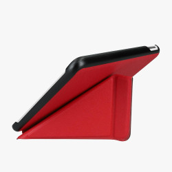 kwmobile Étui Compatible avec Kobo Libra Colour Coque - Étui à Rabat magnétique Tablette eReader Similicuir - Rouge foncé