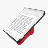 kwmobile Étui Compatible avec Kobo Libra Colour Coque - Étui à Rabat magnétique Tablette eReader Similicuir - Rouge foncé