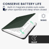 kwmobile Étui Compatible avec Kobo Libra Colour Coque - Étui à Rabat magnétique Tablette eReader Similicuir - Vert foncé