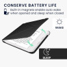 kwmobile Étui Compatible avec Kobo Libra Colour Coque - Étui à Rabat magnétique Tablette eReader Similicuir - Noir