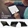 kwmobile Étui Compatible avec Kobo Libra Colour Coque - Étui à Rabat magnétique Tablette eReader Similicuir - Noir