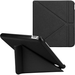 kwmobile Étui Compatible avec Kobo Libra Colour Coque - Étui à Rabat magnétique Tablette eReader Similicuir - Noir