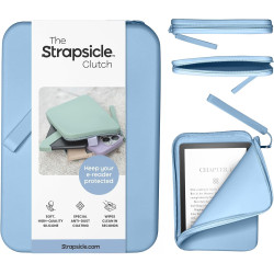 Pochette en silicone strapsicle pour kindle et liseuses électroniques – sac multi-usage pour téléphone, portefeuille et clés – c
